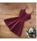Fallon Askılı Tasarım Mini Mezuniyet Elbise Pudra (0067)